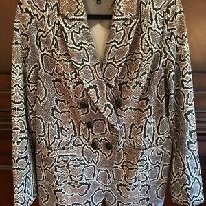 Cabi Python Snake Blazer Jacket